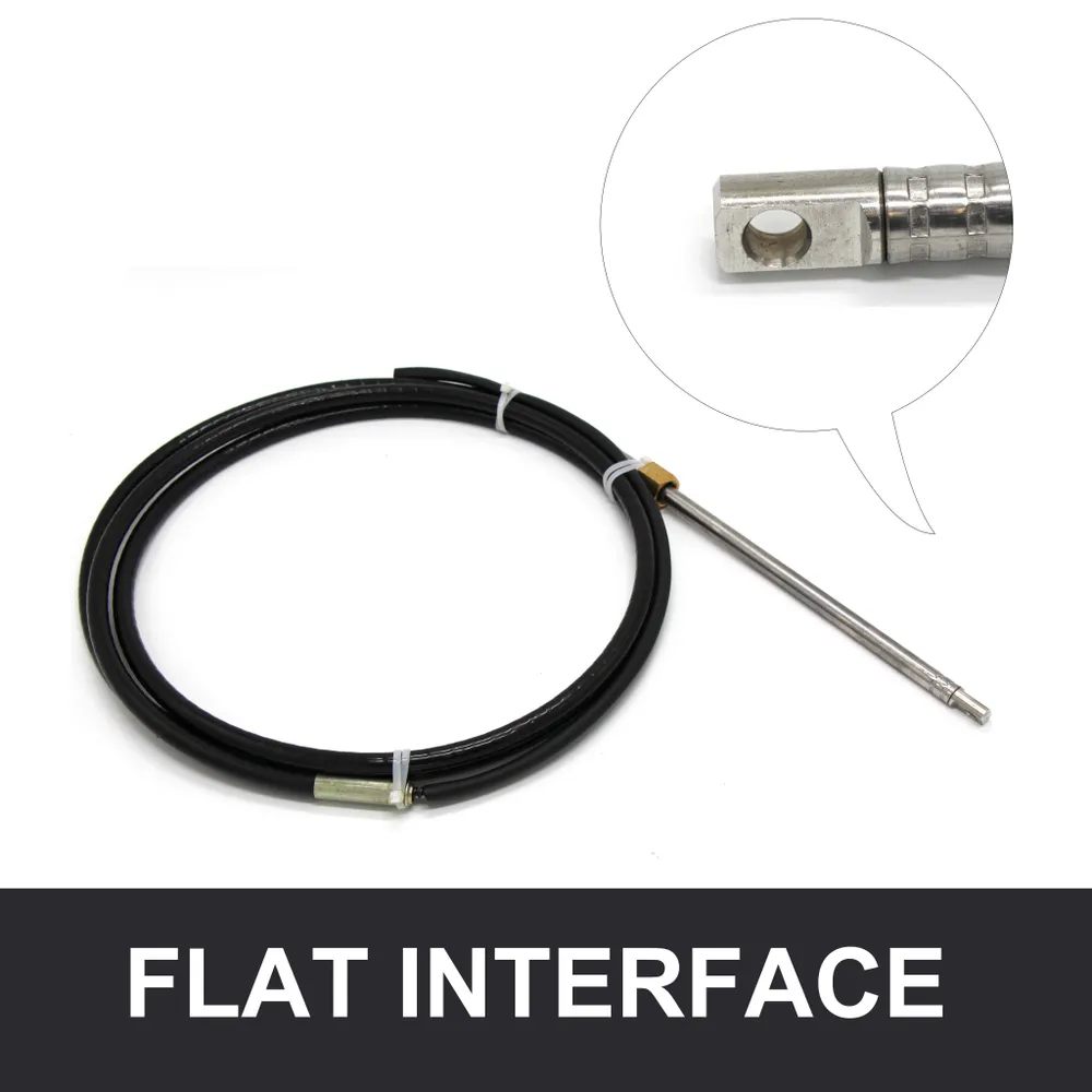 Marine Rotary Mechanical Steering System A Set With Helm, Cable, Bezel, Engine Connection Kits