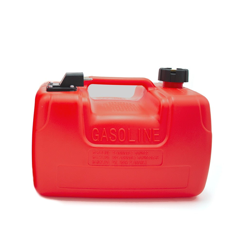 3.2 Gallon 12L Portable Gas Fuel Tank For Marine Outboard With Gauge And Fuel Hose Connector