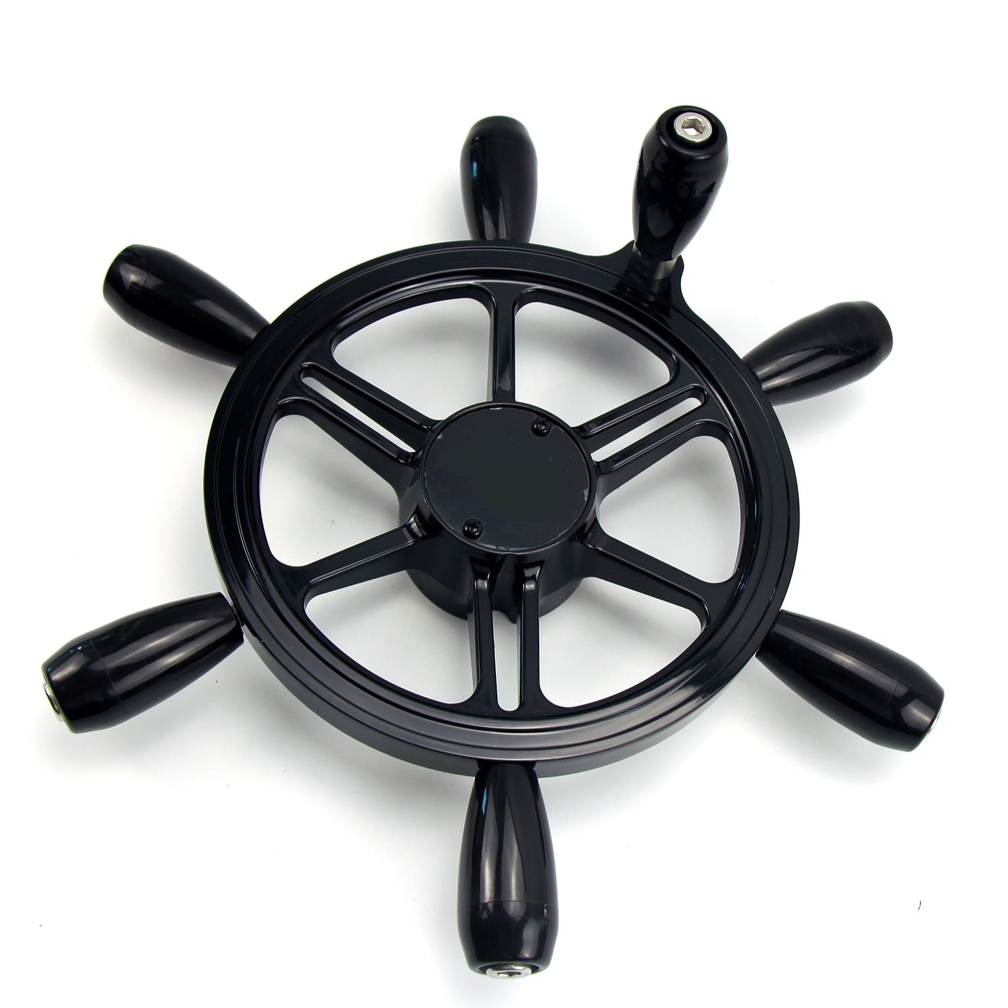 15inch Marine Stainless Steel Steering 6-Spoke Wheel With handle Boat Accessories Fit For Boat