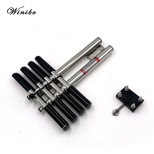 Marine Stainless Steel Launch Ladder Yacht Hidden Folding Telescopic Deck Ladder(4 steps)