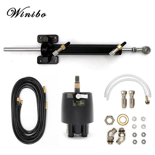 Winibo WQWJ Marine Hydraulic Steering System Kit for Inboard up to 11m or 36ft Boat