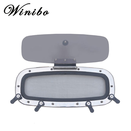 Ultra-thin Type Stainless Steel Rectangle Shape Porthole With Mosquito Screen Porthole Window Hatch For Marine Boat Yacht