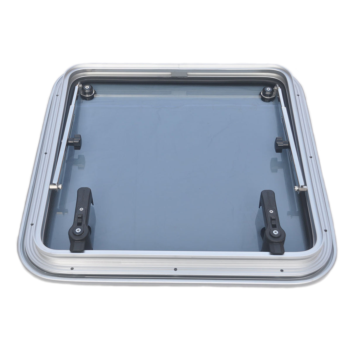 Small-Sized Marine Anodized Aluminum Square Hatch Porthole With Tempered Glass For Marine Boat Window