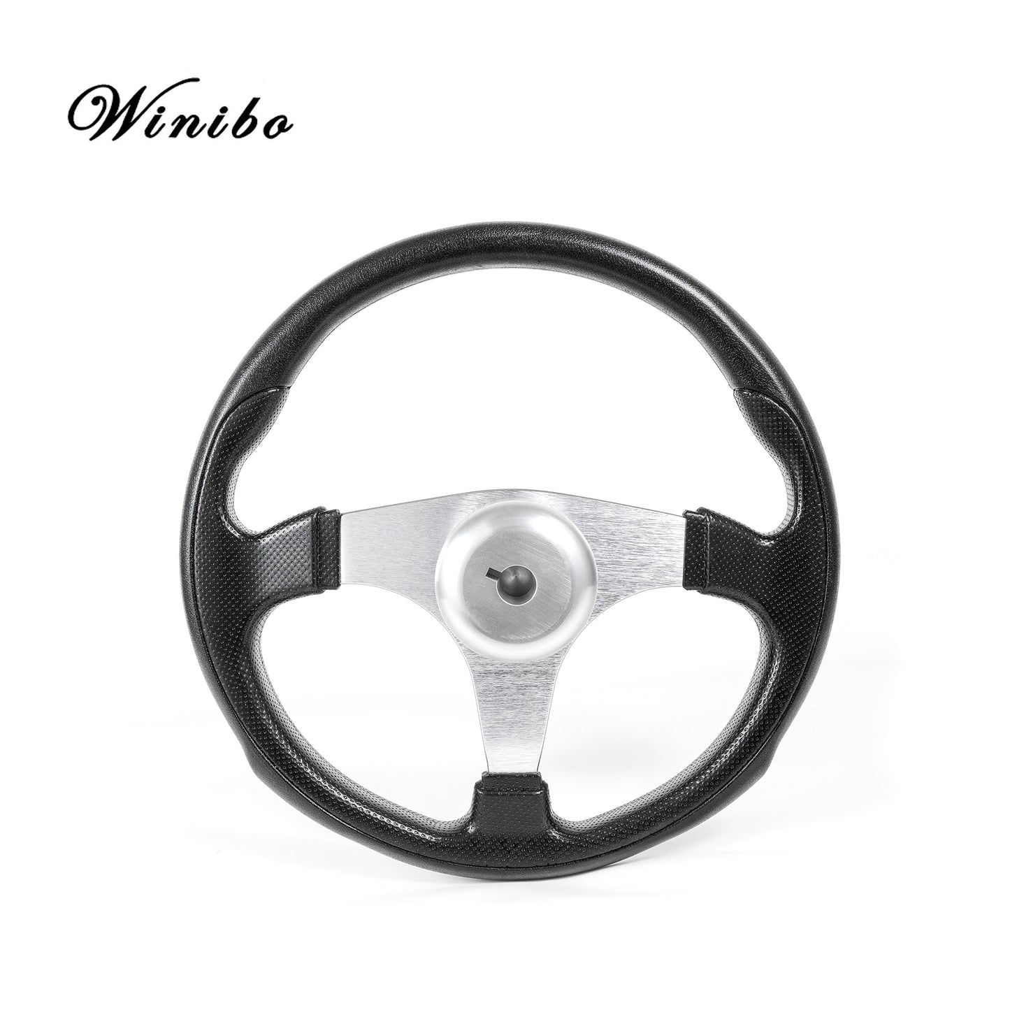 Winibo WH003 Marine Steering Wheel Super Rust Resistent Anodized Alluminum Alloy wheel in 13 1/2" in Diameter