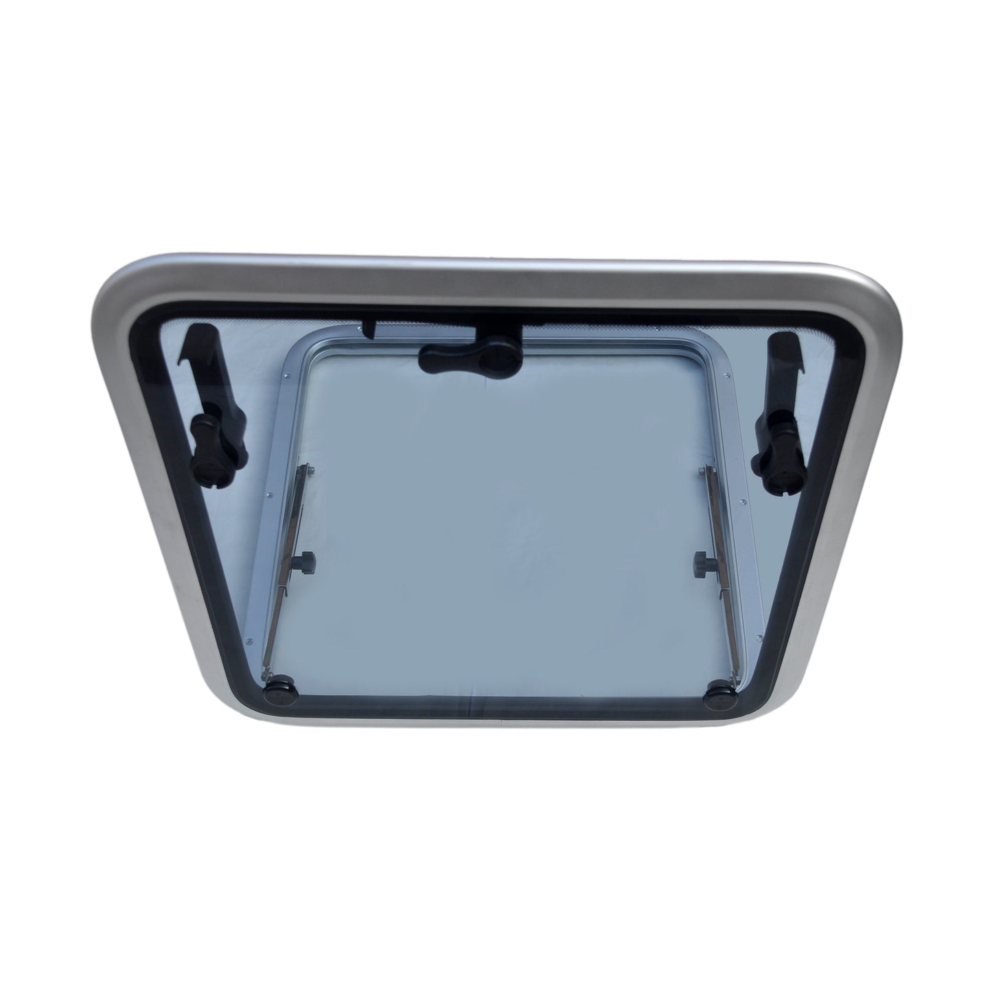 Large Marine Anodized Aluminum Square Hatch Porthole With Tempered Glass For Marine Boat Window