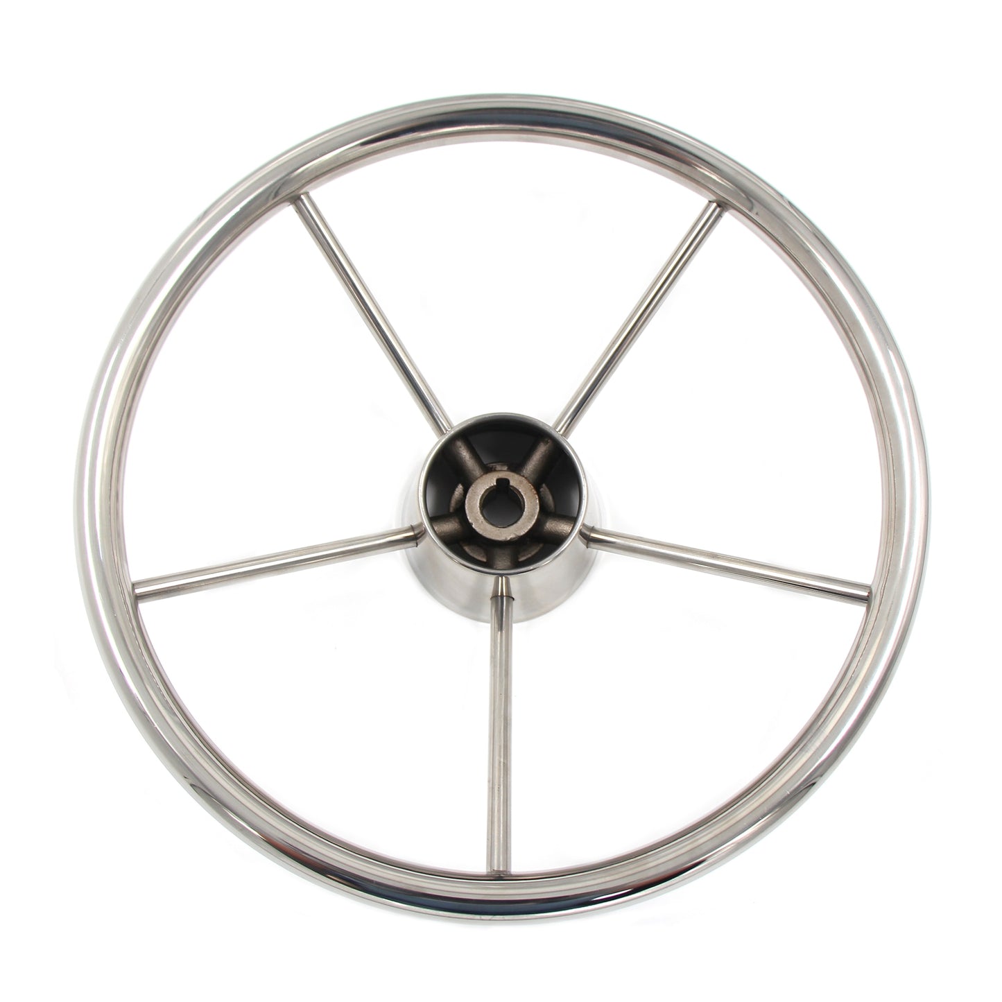 Marine Stainless Steel Steering 5-Spoke With Knob Grip