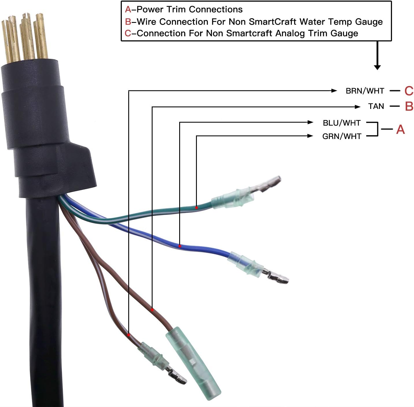 881170A15 Boat Outboard Side Mount Remote Control Box with 8 Pin Fit for Mercury Engine