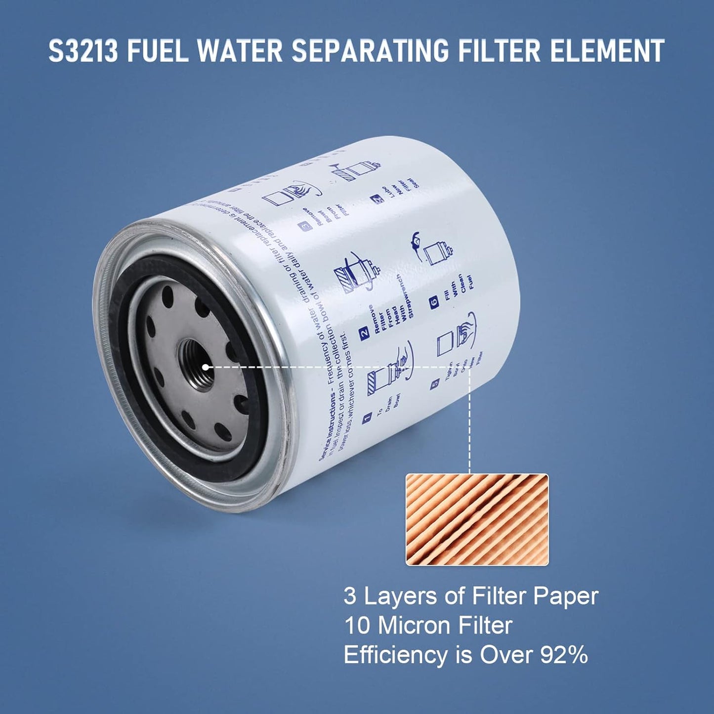 Marine Fuel Water Separating Filter for Outboard Motor S3213