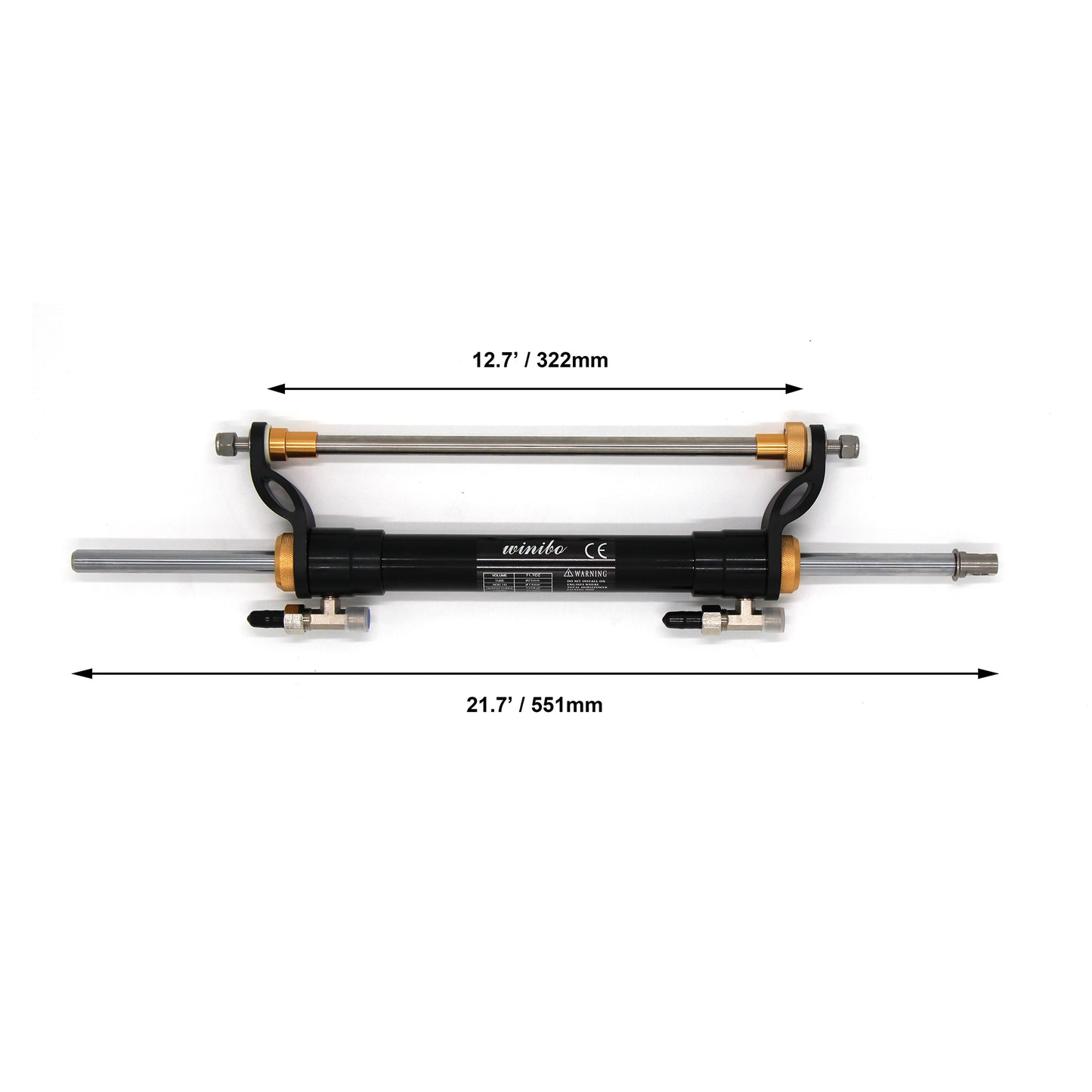 Winibo 90HP Marine Steering System Hydraulic Steering System For Outboard Boat ZA0301