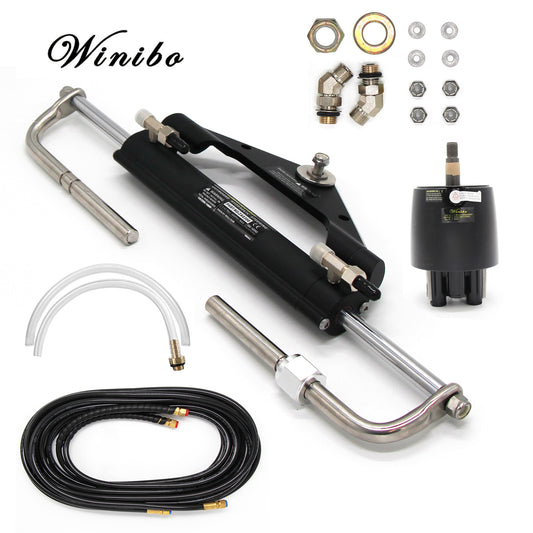 Winibo ZA0300 150HP Hydraulic Steering System For Outboard With Helm Pump,Cylinder And Tubes