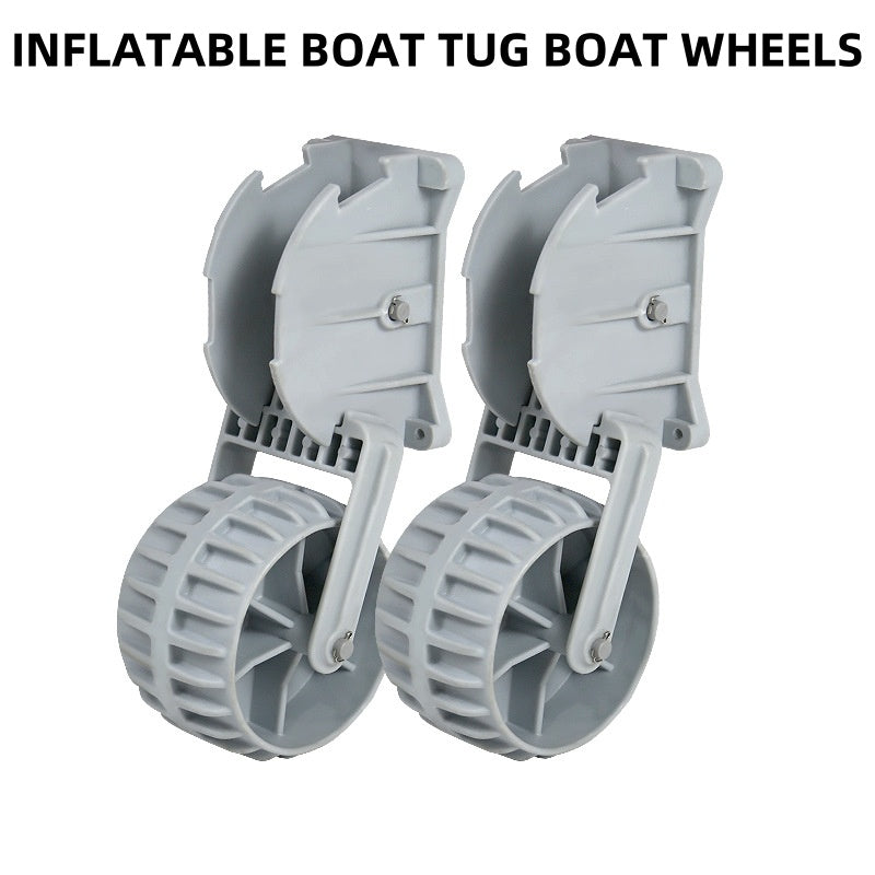 Boat trailer rack portable simple retractable rubber boat submarine kayak kayak small push tugs