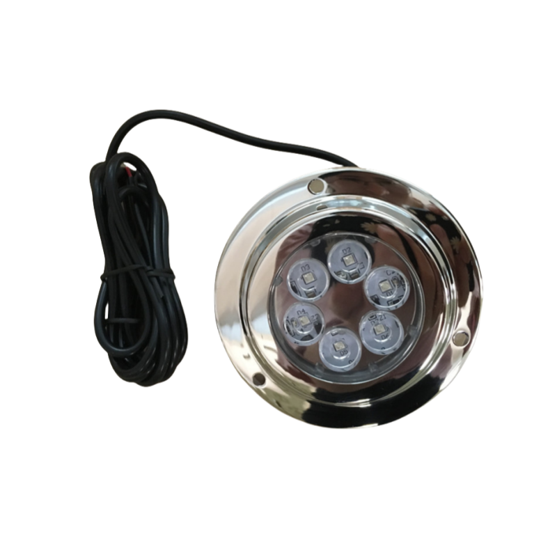 LED Stainless Steel 316 Marine Underwater Light/IP68/10-30VDC/14W/White/Blue