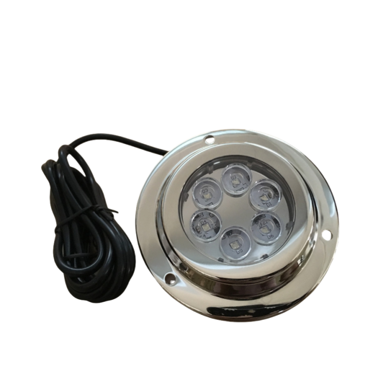 LED Stainless Steel 316 Marine Underwater Light/IP68/10-30VDC/14W/White/Blue