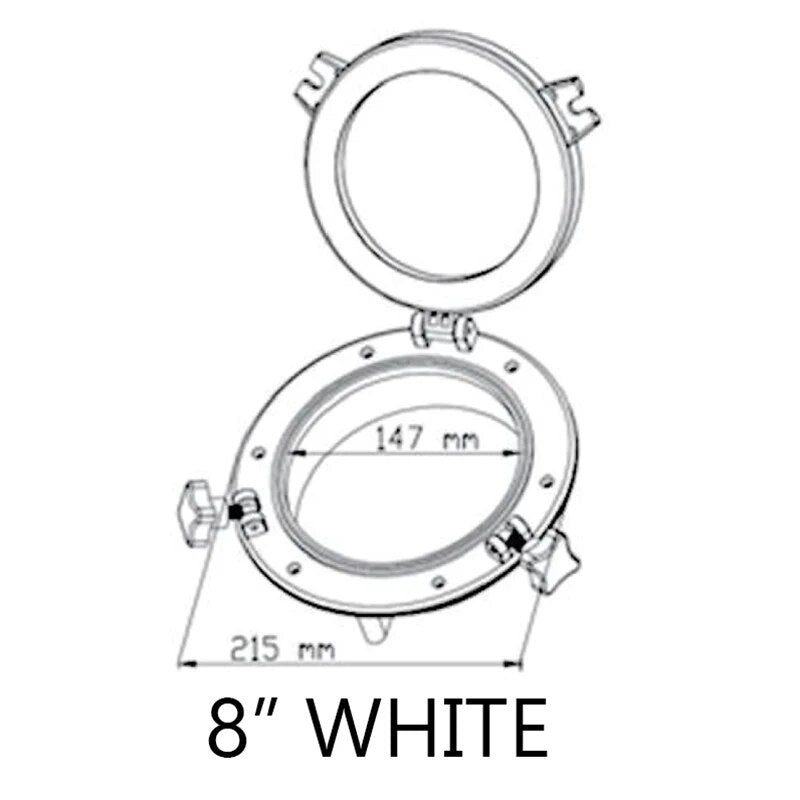 Marine Boat Round Opening Porthole 8", 10" Yacht Replacement Window Hole