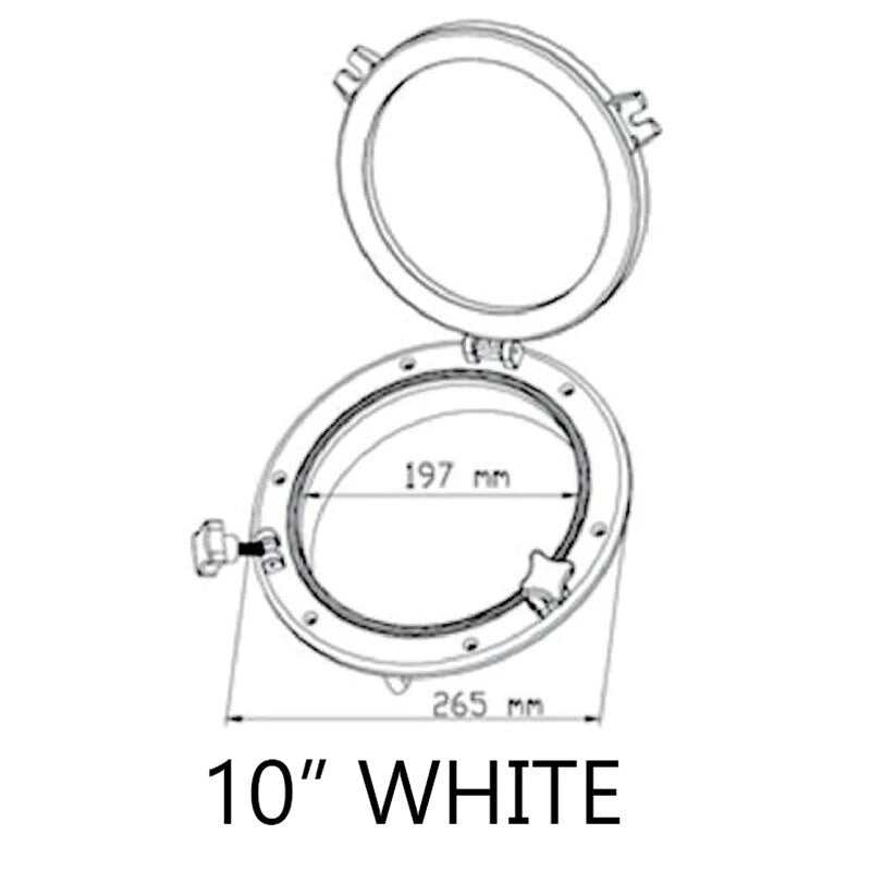 Marine Boat Round Opening Porthole 8", 10" Yacht Replacement Window Hole