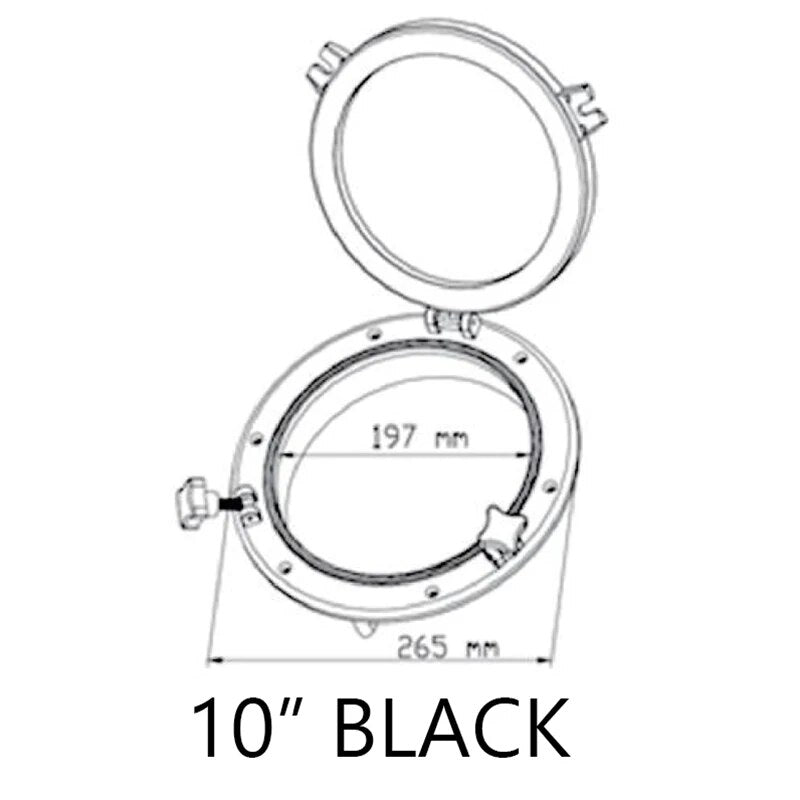 Marine Boat Round Opening Porthole 8", 10" Yacht Replacement Window Hole