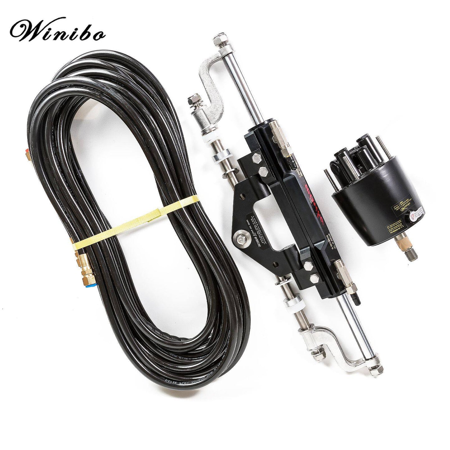 Winibo 300HP Hydraulic Steering System ZA0350 For Outboard With Helm Pump Cylinder And Tubes