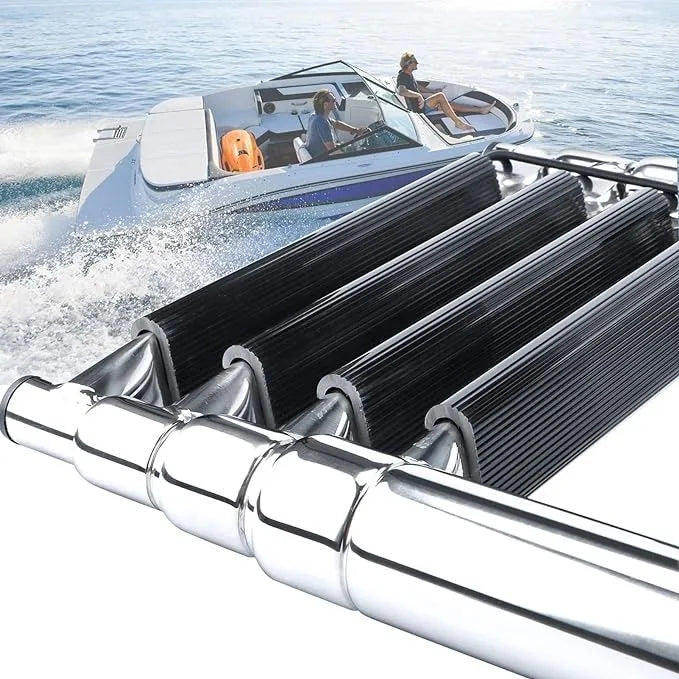 Yacht stainless steel sewer ladder 2/3/4 stainless steel telescopic ladder Deck ladder