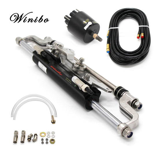 Winibo 300HP Hydraulic Steering System ZA0350 For Outboard With Helm Pump Cylinder And Tubes