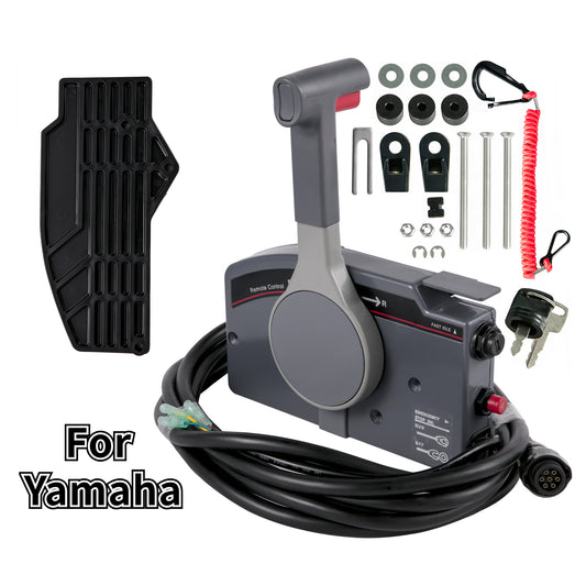 Winibo 703-48230 Outboard Remote Control Box With 7 Pin Harness and Tilt Switch Fit For Yamaha