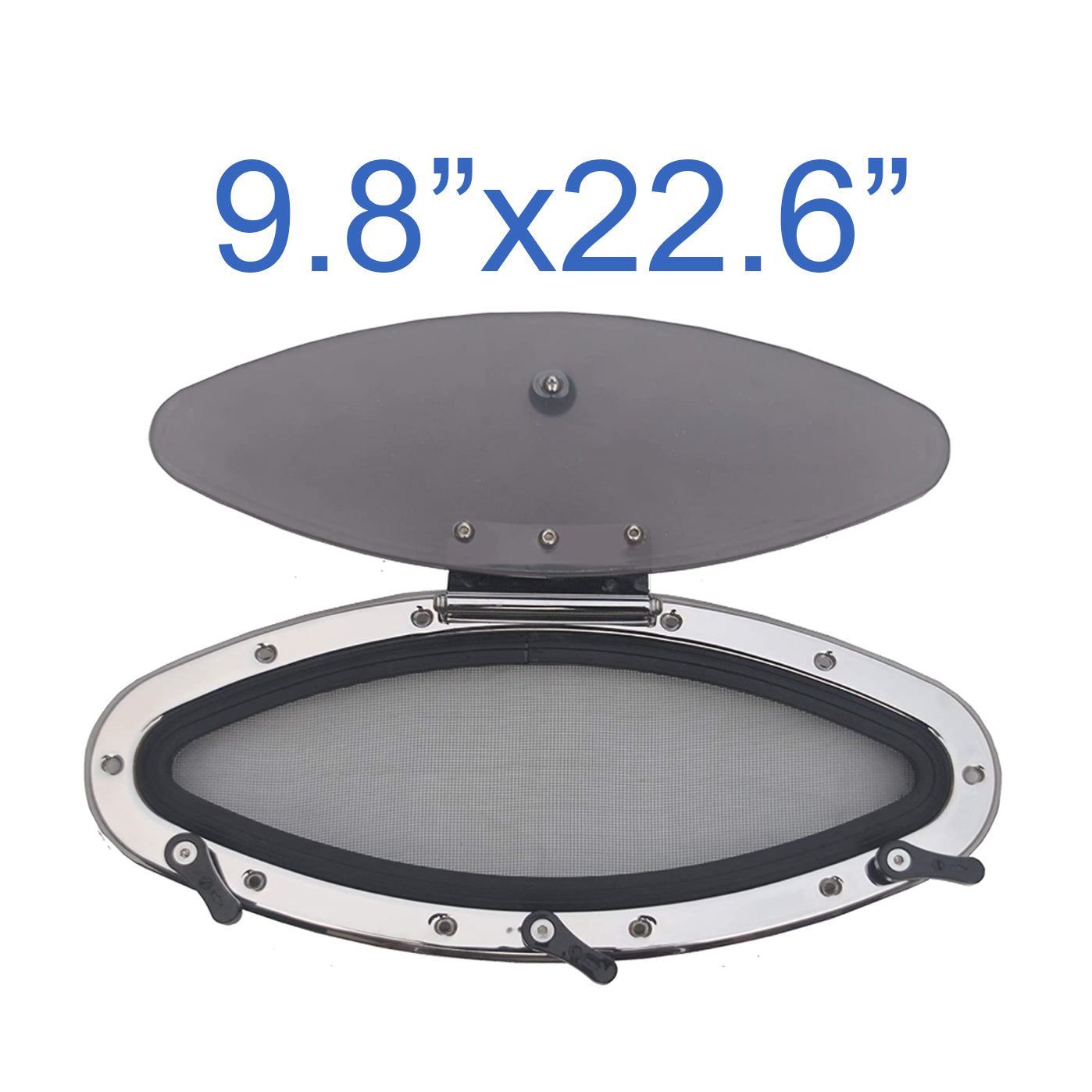 Marine Stainless Steel Eye Shape Porthole With Mosquito Screen Opening Porthole Window Hatch For Marine Boat Yacht