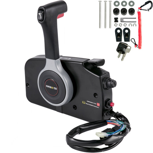 Winibo 67200-93J50 Outboard Remote Control Box Throttle Shifter With Tilt Switch Fit for Suzuki