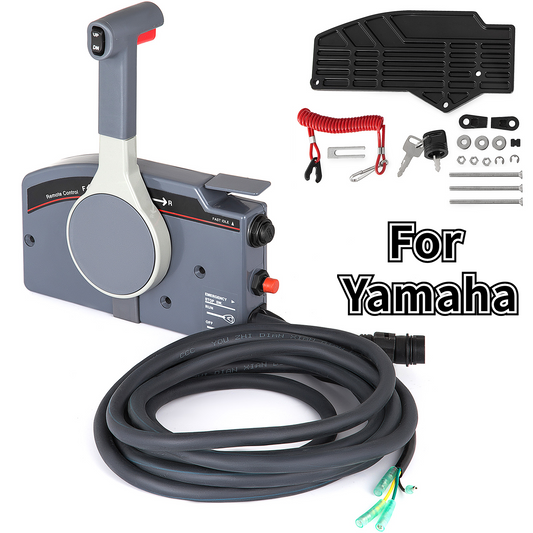 Winibo 703-48205 Outboard Remote Control Box With 10 Pin Harness and Tilt Switch Fit For Yamaha