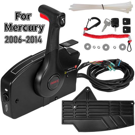Winibo 881170A13 Outboard Remote Control Box 14Pin Connector 15ft Harness For 2006-2014 Mercury